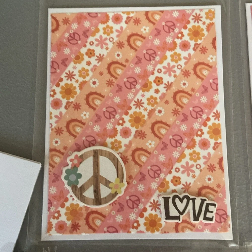 Handmade Boho Vibes Note Cards Set of 4 New In Package
